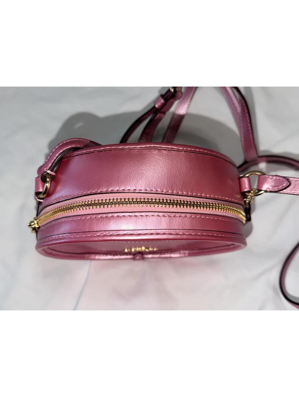 Coach Canteen Crossbody Bag Metallic Pink Blush Crossbody - Picture 5 of 8